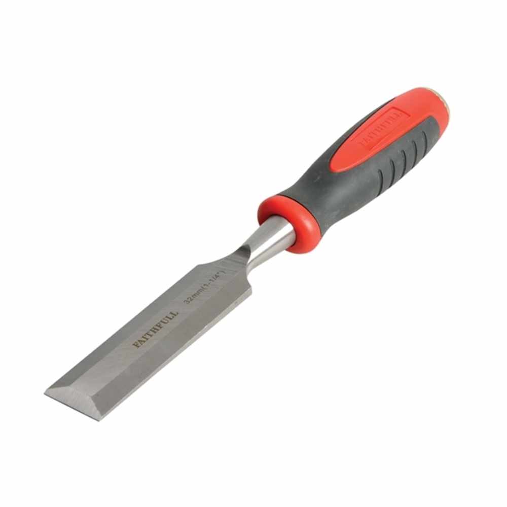Red Soft-Grip Bevel Edge Chisel 32MM