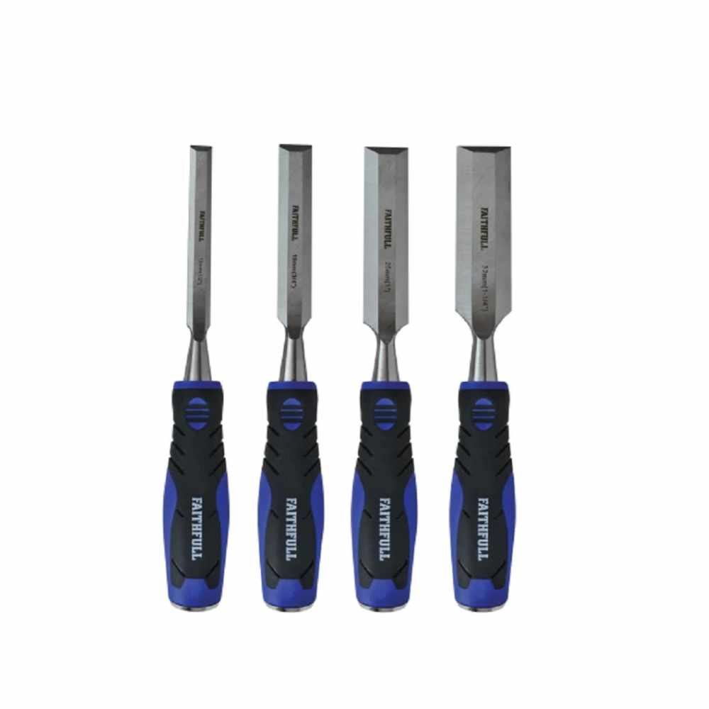 Soft-Grip Bevel Edge Chisels - Set of 4 - Image 3