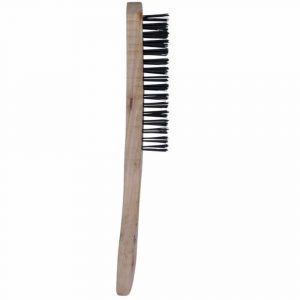 Wooden Handle Mild Steel Wire Brush - JEFBRWCS01