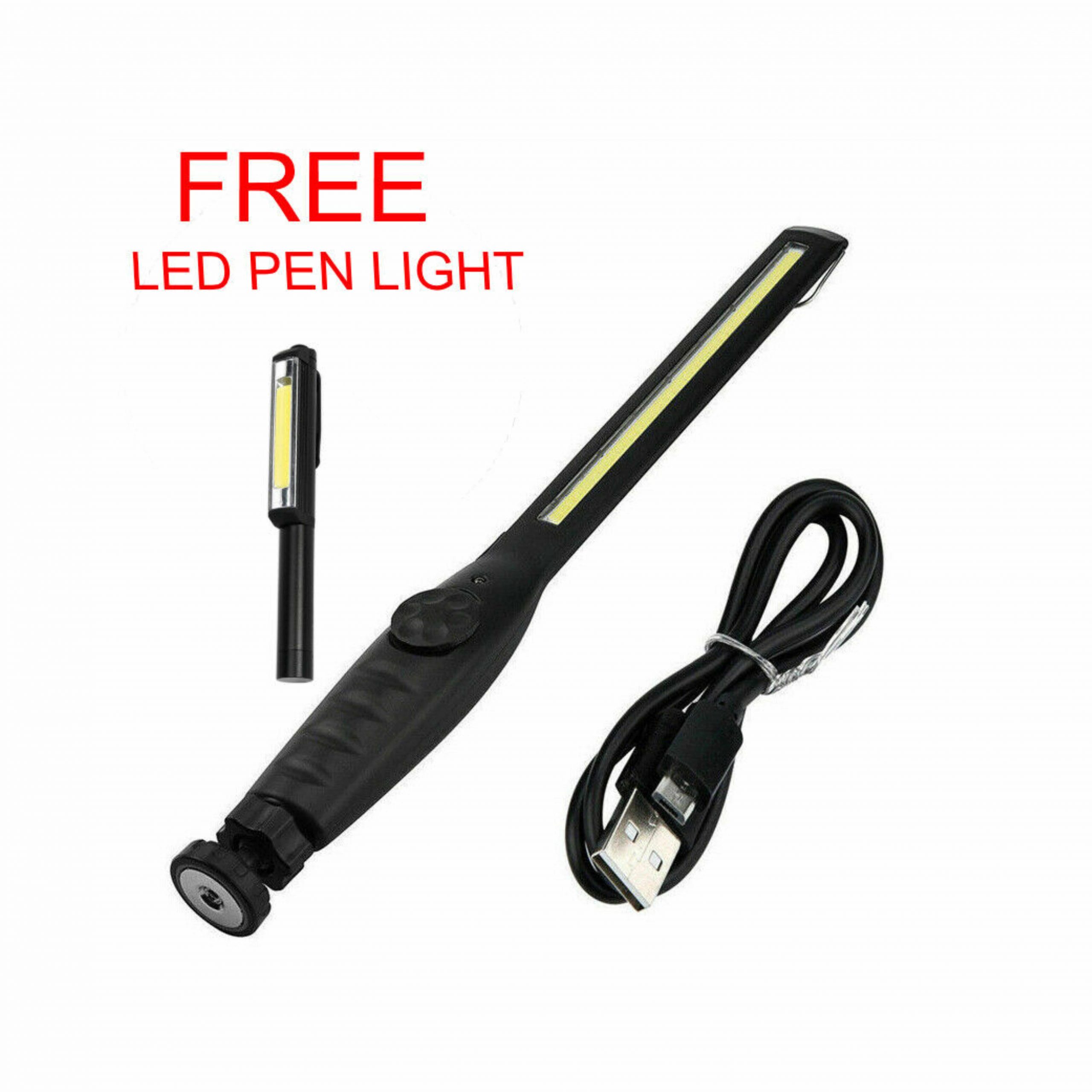 Rechargeable USB 40 LED Slim Magnet Hook Long Work Light